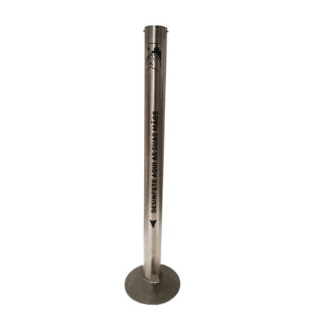 Dispensador INOX de álcool gel com pedal, depósito de 5 litros