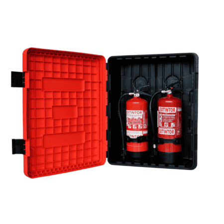 Armário duplo PVC p/ Extintor 6 Kg